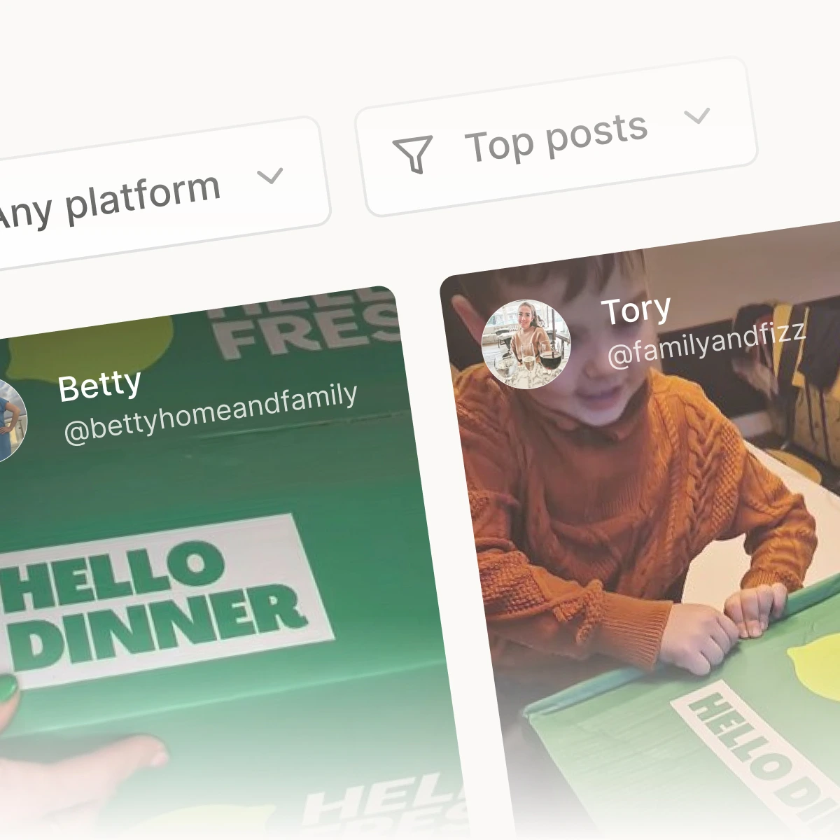 Explore top posts from your customers